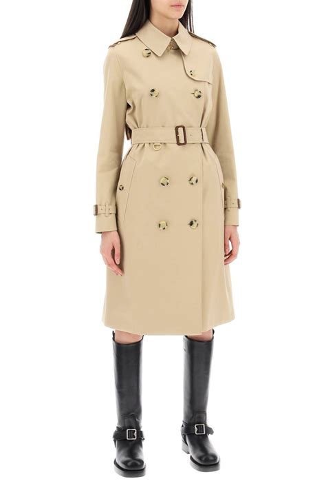 trench misto seta burberry